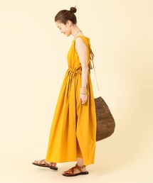 IENA | 【EMIN&PAUL/エミンアンドポール】ポプリン後ろリボンワンピース(ワンピース)