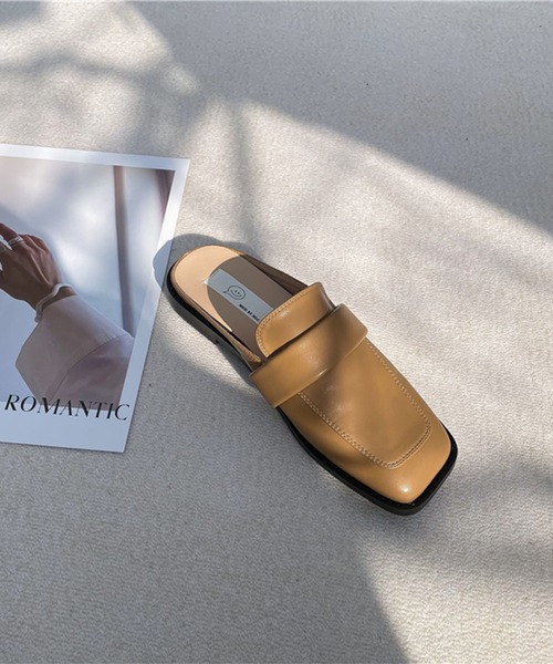 me+em select（ミームセレクト）の「スクエアトゥローファーモダンミュールサンダル（サンダル・レディース・アイボリー/ブラウン/ブラック・37/39/38）」の17枚目の写真