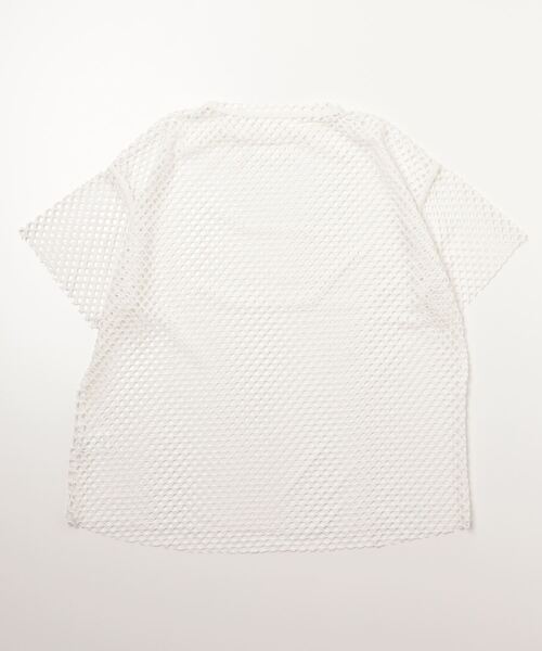 AS KNOW AS plus（アズノゥアズプラス）の「●メッシュビッグTシャツ（Tシャツ/カットソー・レディース・ブラック/アイボリー/ブルー・FREE）」の12枚目の写真