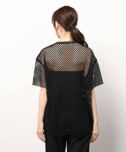 AS KNOW AS plus（アズノゥアズプラス）の「●メッシュビッグTシャツ（Tシャツ/カットソー・レディース・ブラック/アイボリー/ブルー・FREE）」の21枚目の写真