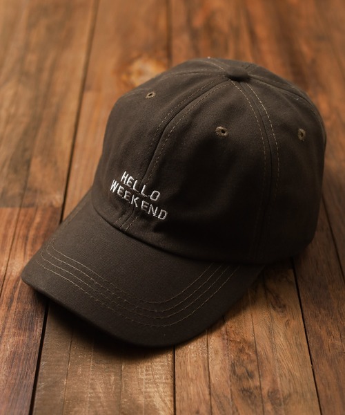 ARCHIVER(アーカイバ)の「【BK】【HALLO WEEKEND】CAP(キャップ・レディース・アイボリー/ブラック/チャコールグレー/サックスブルー・FREE)」の1枚目の写真