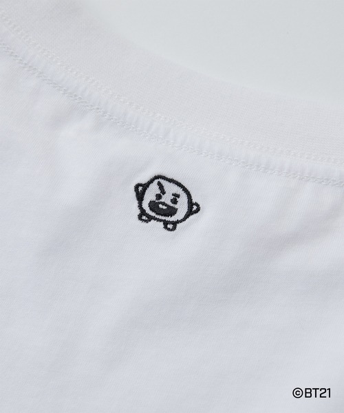 BT21(ビーティーイシビル)の「【BT21】ワンポイント刺繍Tシャツ/SHOOKY(Tシャツ/カットソー・レディース・ホワイト・FREE)」の22枚目の写真