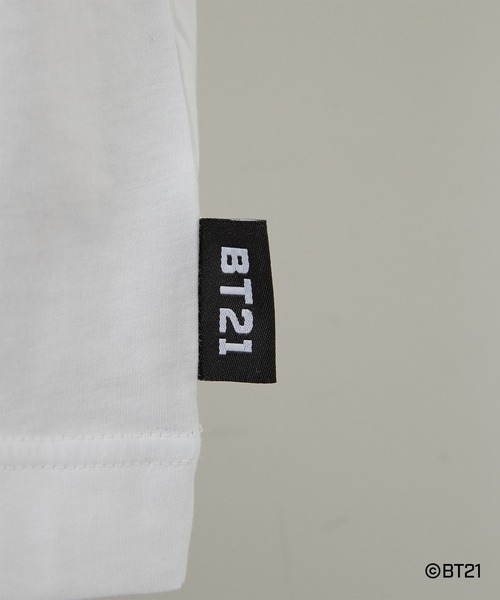 BT21(ビーティーイシビル)の「【BT21】ワンポイント刺繍Tシャツ/SHOOKY(Tシャツ/カットソー・レディース・ホワイト・FREE)」の11枚目の写真