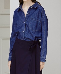 INED CLARO | パールボタンデニムシャツ(シャツ/ブラウス)