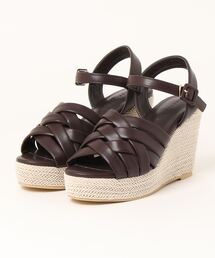 EDIT COLOGNE | 【美人百花6月号タイアップ商品】アッパークロスウェッジサンダル(パンプス)