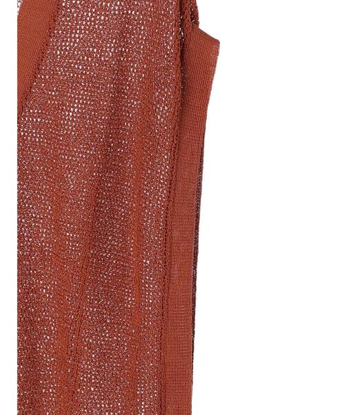 Green　Parks（グリーンパークス）の「前後差ニットベスト（ベスト・レディース・グレイッシュベージュ/ダークグレー/テラコッタ・FREE）」の15枚目の写真