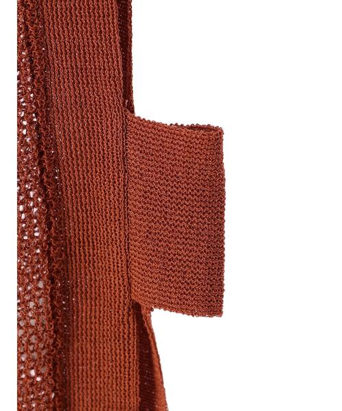 Green　Parks（グリーンパークス）の「前後差ニットベスト（ベスト・レディース・グレイッシュベージュ/ダークグレー/テラコッタ・FREE）」の12枚目の写真