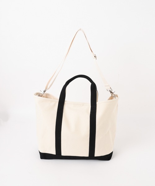 WEGO（ウィゴー）の「WEGO/ガジェットキャンバストート（トートバッグ・メンズ・ブラック/その他1/ナチュラル・FREE）」の5枚目の写真
