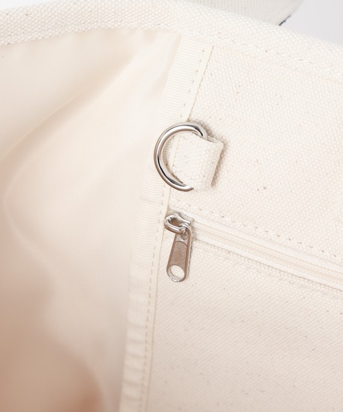 WEGO（ウィゴー）の「WEGO/ガジェットキャンバストート（トートバッグ・メンズ・ブラック/その他1/ナチュラル・FREE）」の12枚目の写真