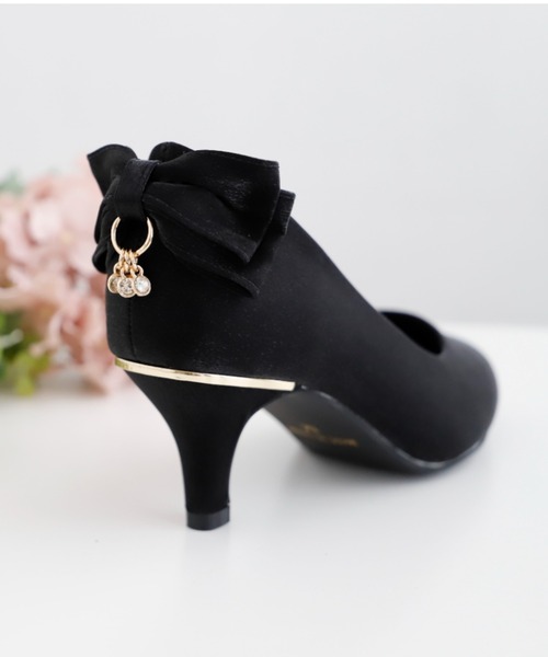 Cupid Heart（キューピッドハート）の「【Cupid Heart】結婚式パンプス　バックリボンチャーム付きパンプス（パンプス・レディース・ブラック/ベージュ/シルバー・M/L/S）」の18枚目の写真