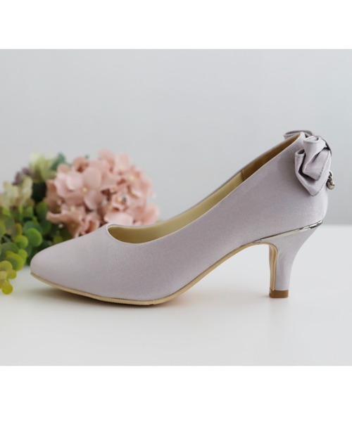 Cupid Heart（キューピッドハート）の「【Cupid Heart】結婚式パンプス　バックリボンチャーム付きパンプス（パンプス・レディース・ブラック/ベージュ/シルバー・M/L/S）」の21枚目の写真