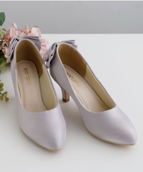 Cupid Heart（キューピッドハート）の「【Cupid Heart】結婚式パンプス　バックリボンチャーム付きパンプス（パンプス・レディース・ブラック/ベージュ/シルバー・M/L/S）」の12枚目の写真