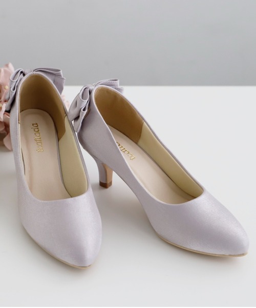 Cupid Heart（キューピッドハート）の「【Cupid Heart】結婚式パンプス　バックリボンチャーム付きパンプス（パンプス・レディース・ブラック/ベージュ/シルバー・M/L/S）」の17枚目の写真