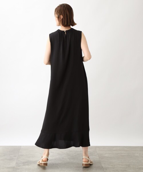 夏にうれしい機能付き！【ひんやり/洗える】ふわりんロングワンピース