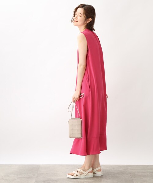 夏にうれしい機能付き！【ひんやり/洗える】ふわりんロングワンピース