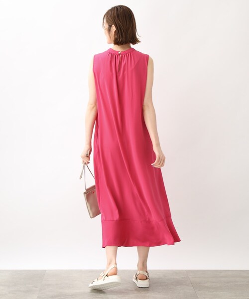 夏にうれしい機能付き！【ひんやり/洗える】ふわりんロングワンピース