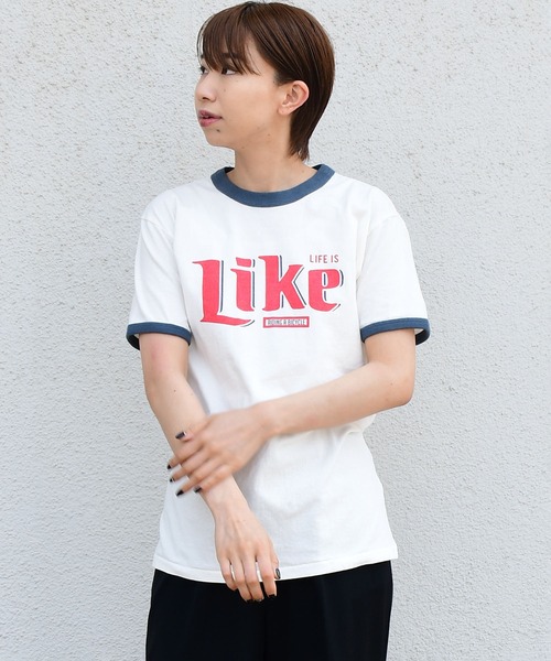 Johnbull Private labo(ジョンブルプライベートラボ)の「【GOOD ROCK SPEED】プリントTシャツ / Like(Tシャツ/カットソー・レディース・ホワイト・FREE)」の1枚目の写真