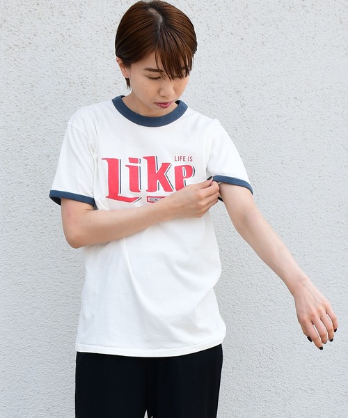 Johnbull Private labo(ジョンブルプライベートラボ)の「【GOOD ROCK SPEED】プリントTシャツ / Like(Tシャツ/カットソー・レディース・ホワイト・FREE)」の2枚目の写真