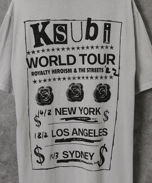 KSUBI(スビ)の「【ksubi / スビ】PASTE UP BIGGIE SS TEE MOON(Tシャツ/カットソー・メンズ・グレー・MEDIUM/LARGE)」の4枚目の写真