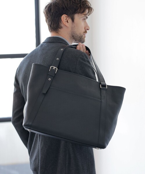 【EPOCA UOMO】 エポカウォモ トートバッグ レザートート バッグメンズ EPOCA UOMO（エポカウォモ）の「シュリンクレザートートバッグ