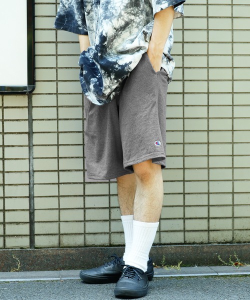 Champion（チャンピオン）の「Champion/チャンピオン CLASSIC COTTON JERSEY SHORTS 9inch ショーツ（スウェットパンツ・メンズ・ブラック/ネイビー/チャコールグレー/グレー・S/XL/L/M）」の8枚目の写真