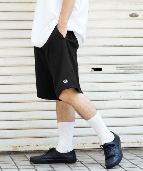 Champion（チャンピオン）の「Champion/チャンピオン CLASSIC COTTON JERSEY SHORTS 9inch ショーツ（スウェットパンツ・メンズ・ブラック/ネイビー/チャコールグレー/グレー・S/XL/L/M）」の21枚目の写真