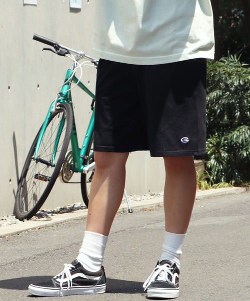 Champion（チャンピオン）の「Champion/チャンピオン CLASSIC COTTON JERSEY SHORTS 9inch ショーツ（スウェットパンツ・メンズ・ブラック/ネイビー/チャコールグレー/グレー・S/XL/L/M）」の14枚目の写真