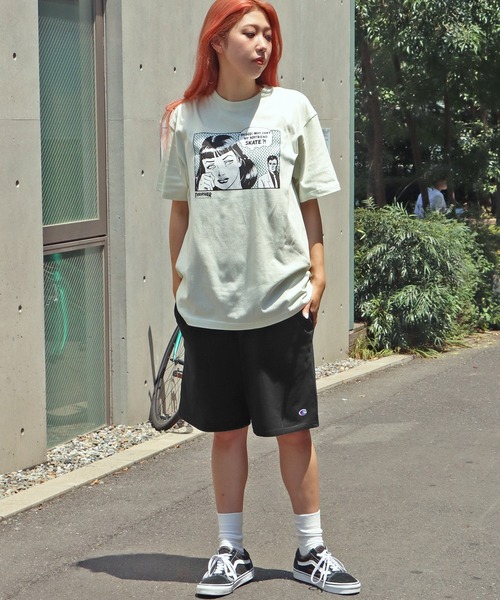 Champion（チャンピオン）の「Champion/チャンピオン CLASSIC COTTON JERSEY SHORTS 9inch ショーツ（スウェットパンツ・メンズ・ブラック/ネイビー/チャコールグレー/グレー・S/XL/L/M）」の9枚目の写真