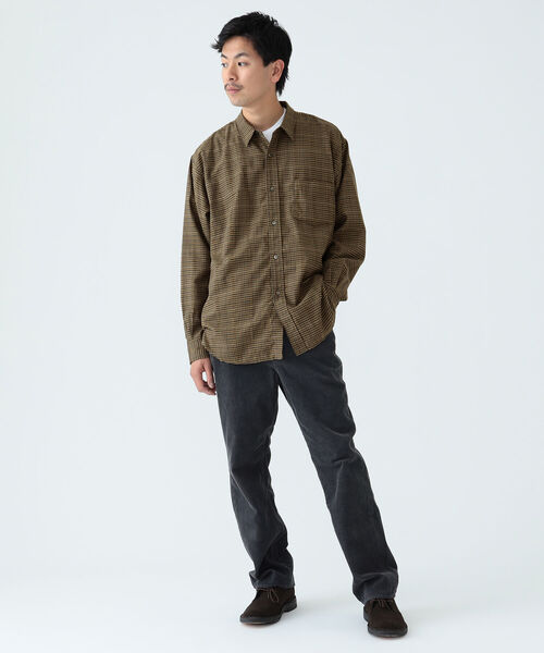 BEAMS（ビームス）の「BEAMS / イージーフィット ドビーチェック ミニレギュラーシャツ（シャツ/ブラウス・メンズ・ネイビー/ブラウン・S/L/M/XL）」の13枚目の写真