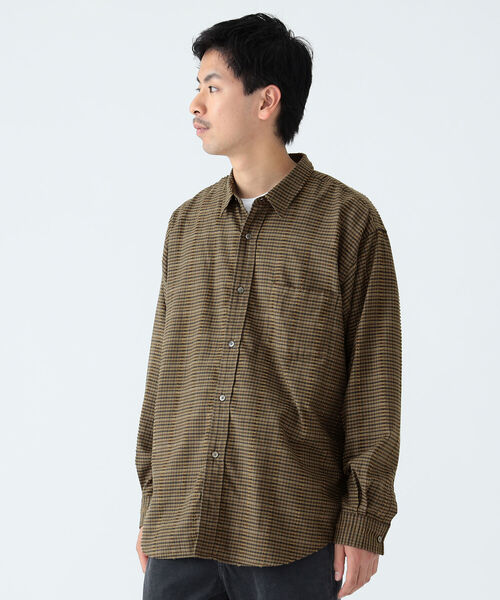 BEAMS（ビームス）の「BEAMS / イージーフィット ドビーチェック ミニレギュラーシャツ（シャツ/ブラウス・メンズ・ネイビー/ブラウン・S/L/M/XL）」の16枚目の写真