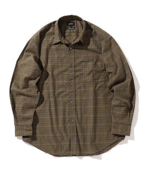 BEAMS（ビームス）の「BEAMS / イージーフィット ドビーチェック ミニレギュラーシャツ（シャツ/ブラウス・メンズ・ネイビー/ブラウン・S/L/M/XL）」の19枚目の写真