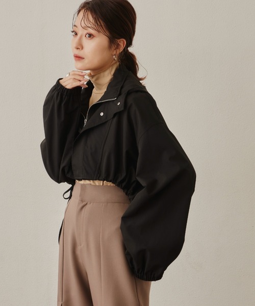 VANNIE U（ヴァニーユー）の「ショートマウンテンパーカー（マウンテンパーカー・レディース・ブラック/アイボリー・FREE）」の17枚目の写真