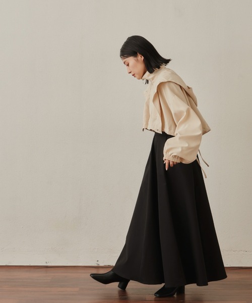 VANNIE U（ヴァニーユー）の「ショートマウンテンパーカー（マウンテンパーカー・レディース・ブラック/アイボリー・FREE）」の9枚目の写真