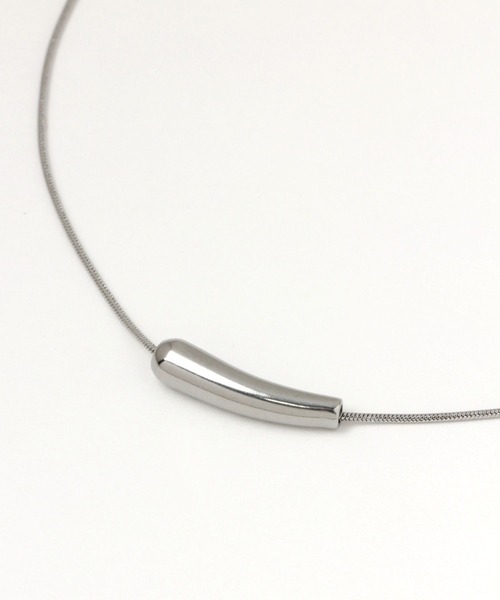GLOBAL WORK（グローバルワーク）の「ステンレスワントップネックレス/UNISEXアクセサリー/299748（ネックレス・レディース・シルバー/ゴールド・FREE）」の2枚目の写真