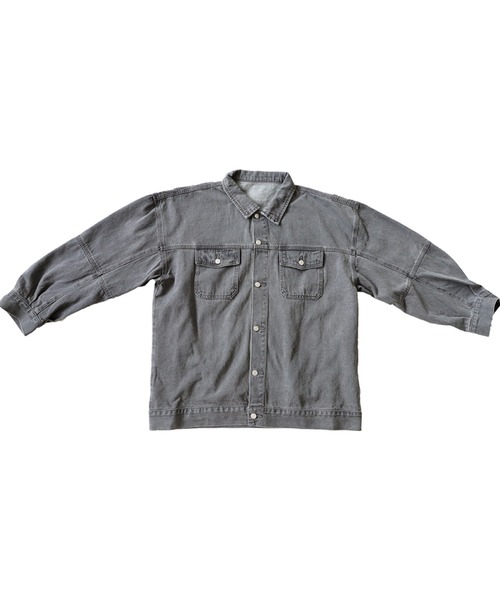 antiqua（アンティカ）の「×大人可愛い♪ゆるデニムジャケット（デニムジャケット・レディース・インディゴブルー/ブラック/グレー・FREE）」の20枚目の写真
