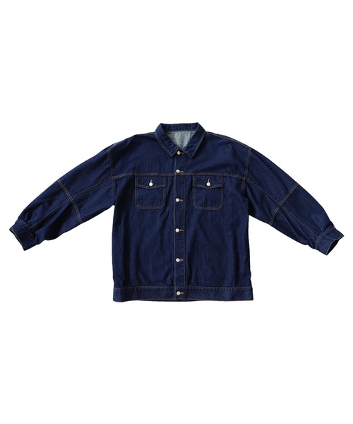 antiqua（アンティカ）の「×大人可愛い♪ゆるデニムジャケット（デニムジャケット・レディース・インディゴブルー/ブラック/グレー・FREE）」の21枚目の写真