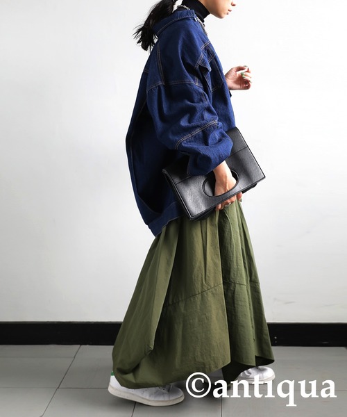 antiqua（アンティカ）の「×大人可愛い♪ゆるデニムジャケット（デニムジャケット・レディース・インディゴブルー/ブラック/グレー・FREE）」の16枚目の写真