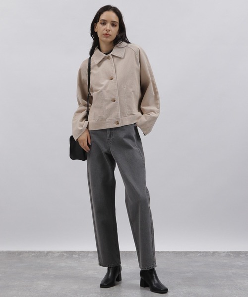 LAKOLE（ラコレ）の「8Wコーデュロイコクーンブルゾン[セットアップ対応] / 158271（ブルゾン・レディース・ダークブラウン/オレンジ系その他/グレイッシュベージュ・SMALL/MEDIUM）」の17枚目の写真