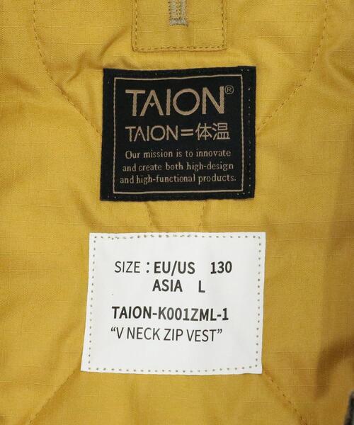 TAION（タイオン）の「＜TAION＞ MILITARY ベスト 130-140cm（ダウンベスト・キッズ・ブラック/オリーブ/ベージュ・140cm/130cm）」の19枚目の写真