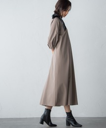 【WEB別注】スカーフ付きワンピース≪ロング丈あり≫