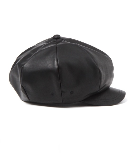 niko and...（ニコアンド）の「[抗菌防臭]フェイクレザーキャスケット（キャスケット・メンズ・ブラック・FREE）」の2枚目の写真