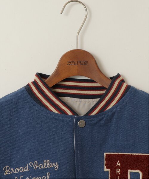 DOUBLE NAME（ダブルネーム）の「配色リバーシブルスタジャン（スタジャン・レディース・ネイビー/グリーン/キナリ・FREE）」の9枚目の写真