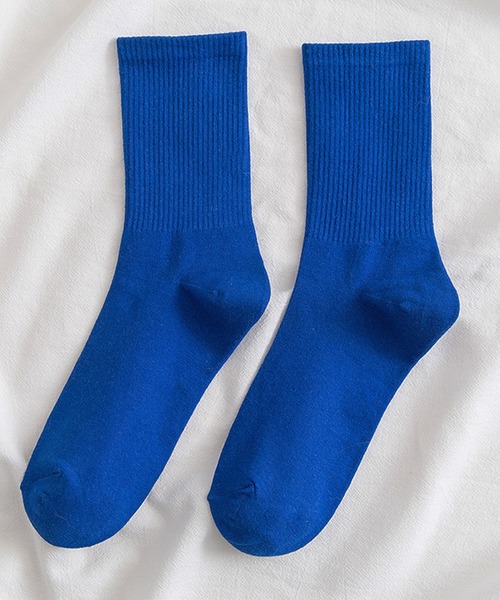 EPICKS（エピックス）の「ネオンカラー　ミドルソックス　レディースソックス靴下（ソックス/靴下・レディース・オレンジ/カーキ/ライトピンク/ブラック/ホワイト/ライトグリーン/ブルー/パープル/ターコイズブルー/ライトパープル/イエロー/ピンク/ライム/ダークグリーン・F）」の8枚目の写真