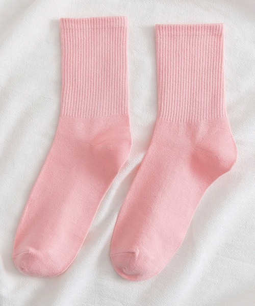 EPICKS（エピックス）の「ネオンカラー　ミドルソックス　レディースソックス靴下（ソックス/靴下・レディース・オレンジ/カーキ/ライトピンク/ブラック/ホワイト/ライトグリーン/ブルー/パープル/ターコイズブルー/ライトパープル/イエロー/ピンク/ライム/ダークグリーン・F）」の15枚目の写真