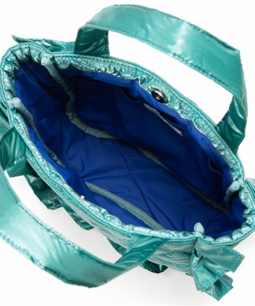 Casselini（キャセリーニ）の「Casselini(キャセリーニ)キルティングフリルバッグ（ハンドバッグ・レディース・ブラック/アイボリー/グリーン/オレンジ・FREE）」の17枚目の写真