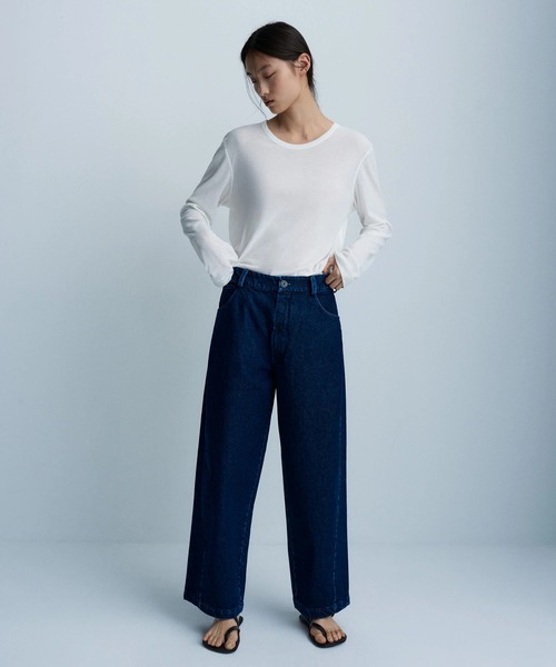◆美品◆CORDERAコルデラ◆デニムワイドパンツ◆ブラック◆37,200円◆F Bshop（ビショップ）の「CORDERA | ストレートデニムパンツ