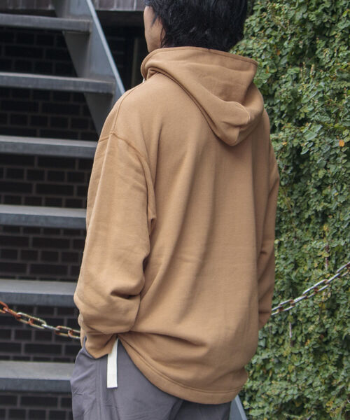 ARMY TWILL(アーミーツイル)の「【ARMY TWILL/アーミーツイル】アノラックパーカー スウェットパーカー 後付けフード 裏起毛(パーカー・メンズ・キャメル/チャコールグレー・M/L)」の10枚目の写真