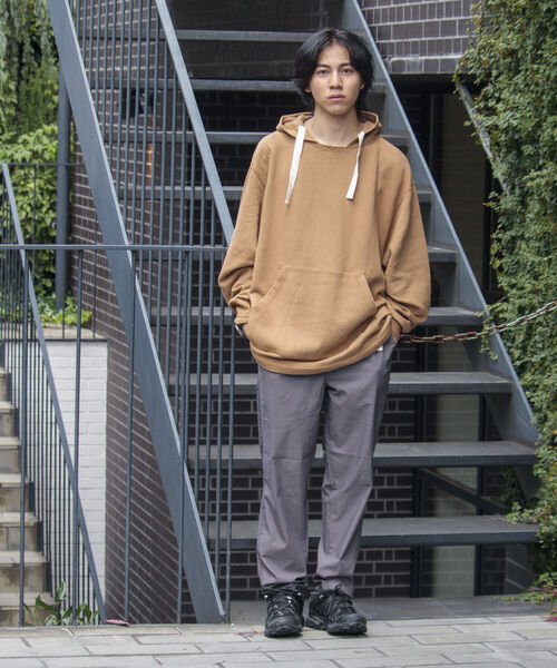 ARMY TWILL(アーミーツイル)の「【ARMY TWILL/アーミーツイル】アノラックパーカー スウェットパーカー 後付けフード 裏起毛(パーカー・メンズ・キャメル/チャコールグレー・M/L)」の12枚目の写真