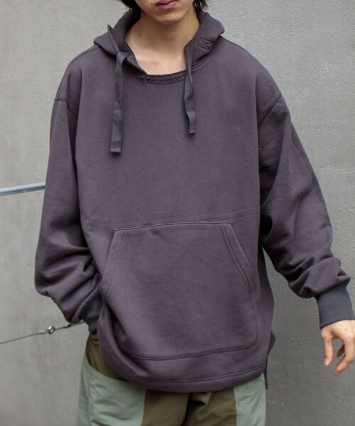 ARMY TWILL(アーミーツイル)の「【ARMY TWILL/アーミーツイル】アノラックパーカー スウェットパーカー 後付けフード 裏起毛(パーカー・メンズ・キャメル/チャコールグレー・M/L)」の15枚目の写真