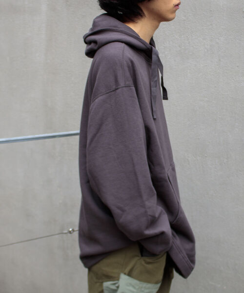 ARMY TWILL(アーミーツイル)の「【ARMY TWILL/アーミーツイル】アノラックパーカー スウェットパーカー 後付けフード 裏起毛(パーカー・メンズ・キャメル/チャコールグレー・M/L)」の16枚目の写真